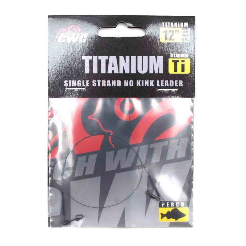 CWC Titanium No-kink Leader 12'' 10lb - Fastach