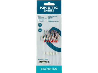 Kinetic Sabiki MaxCatch Häckla 7-krokar