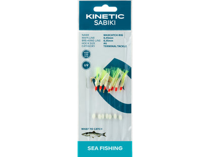 Kinetic Sabiki MaxCatch Häckla 7-krokar