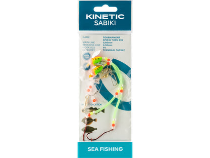 Kinetic Sabiki Tournament Spin&Turn Plattfisktackel