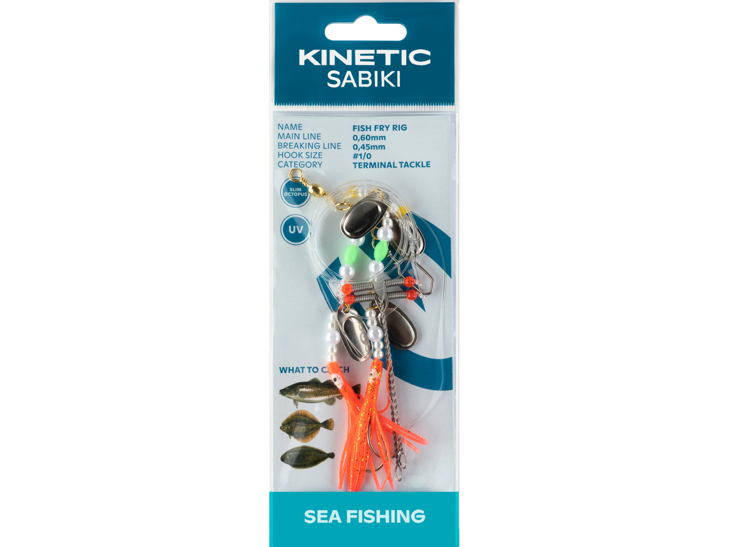Kinetic Sabiki Fish Fry Plattfisktackel