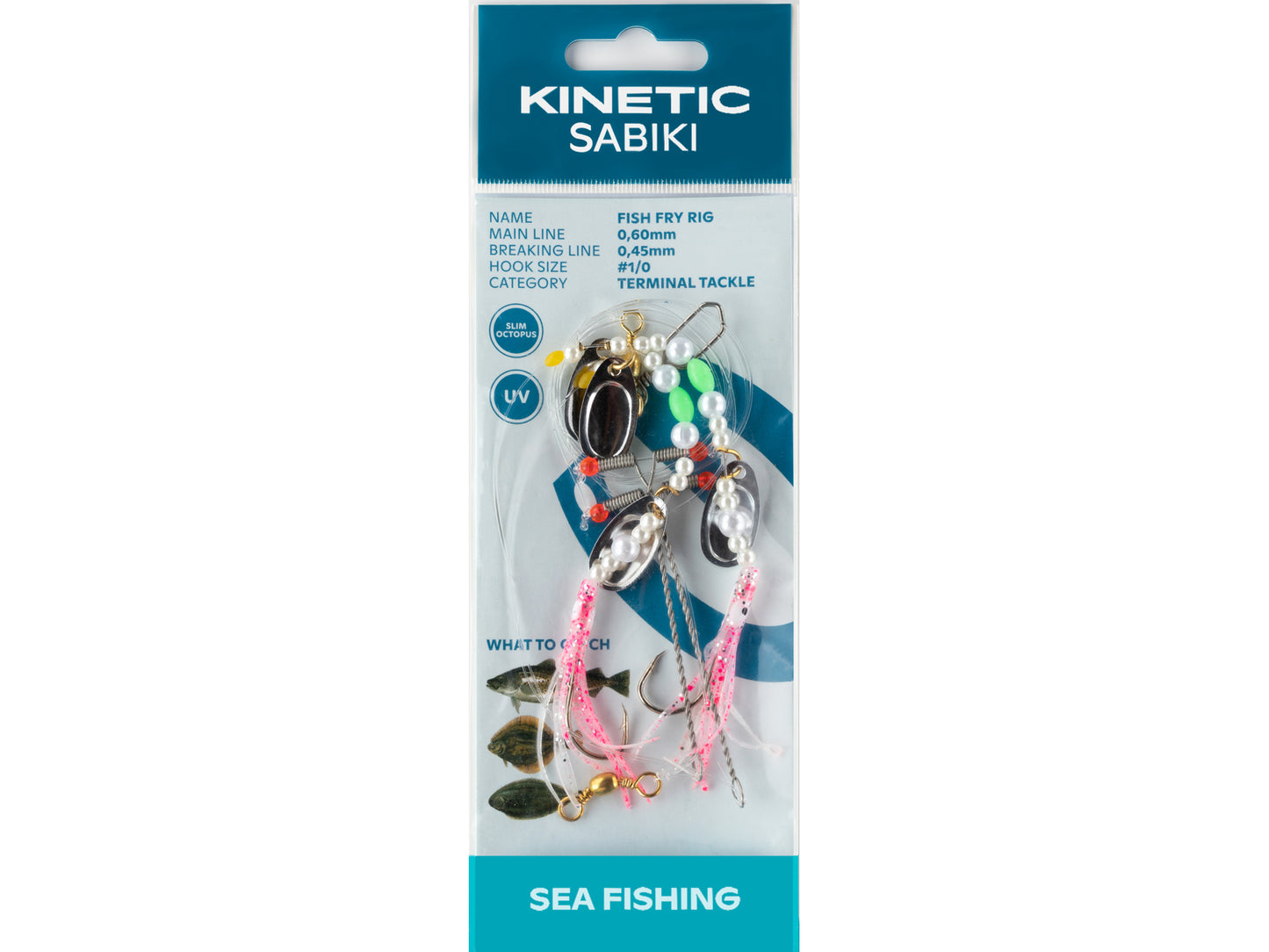 Kinetic Sabiki Fish Fry Plattfisktackel
