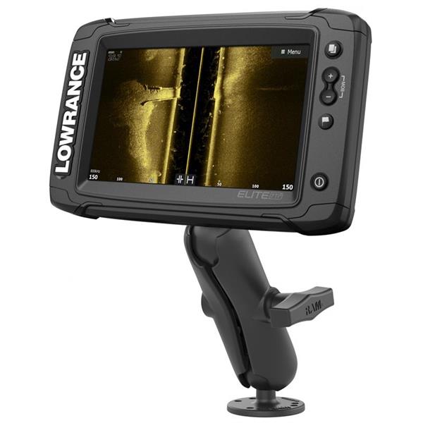 Ram Mounts skruvbasfäste för Lowrance Elite-5 & Elite-7 Ti (C-kula)