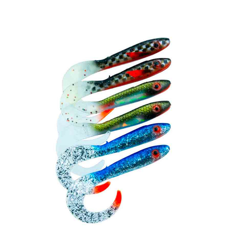 Svartzonker McRubber Tail 11 cm 6-pack