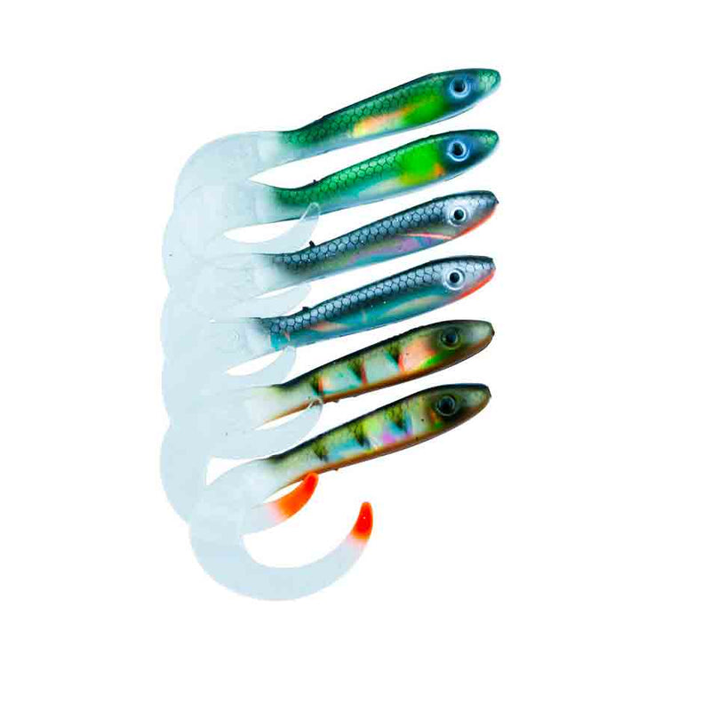 Svartzonker McRubber Tail 11 cm 6-pack